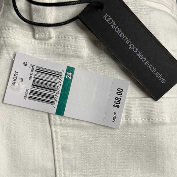 BLANK NYC THE BARROW WHITE HIGH-RISE SHORTS NWT - Picture 4 of 4